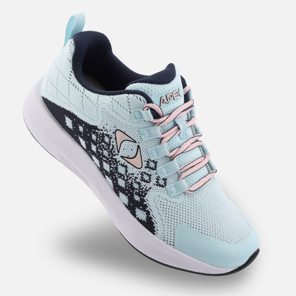 Apexfoot Women's Performance Athletic Sneaker - V Black Seafoam / Pink