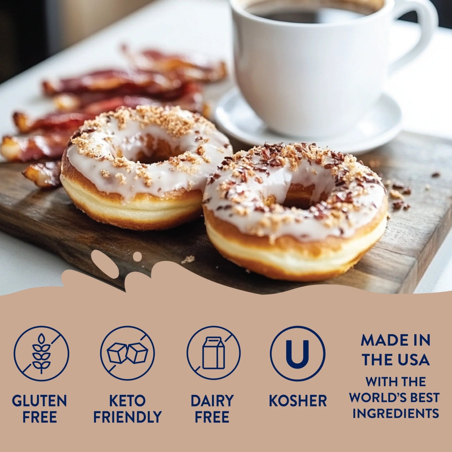 Skinny Mixes Sugar Free Maple Bacon Donut Syrup