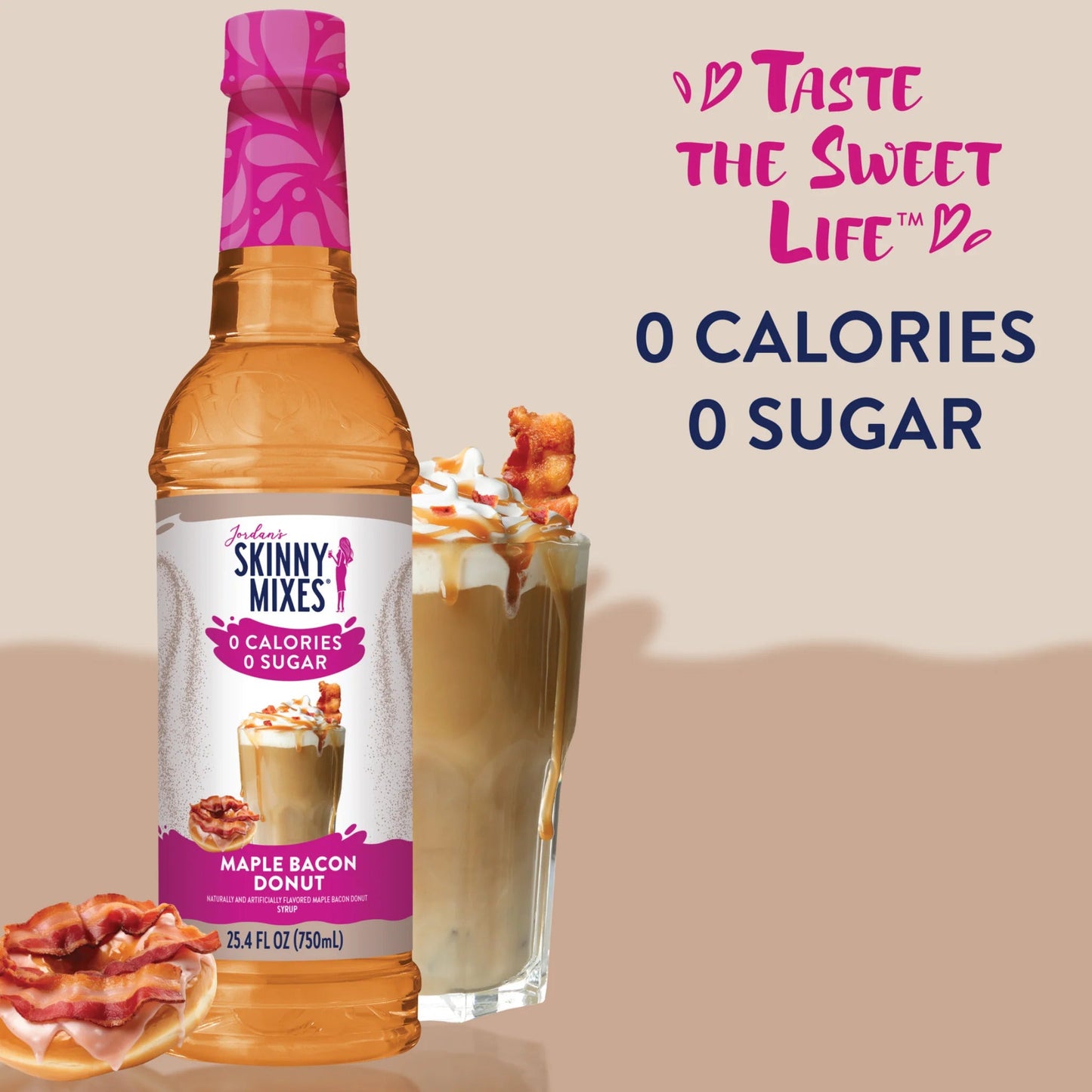 Skinny Mixes Sugar Free Maple Bacon Donut Syrup