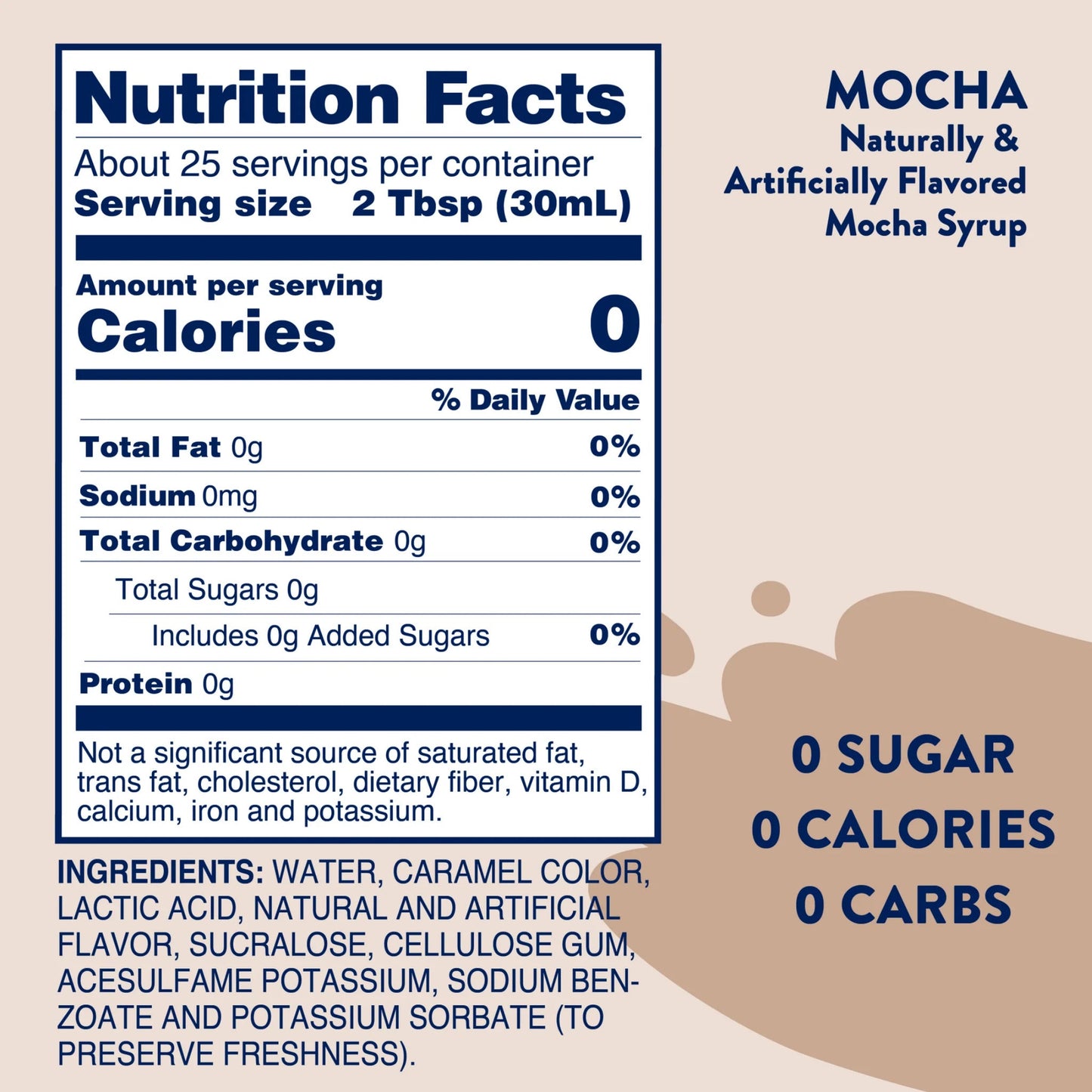 Skinny Mixes Sugar Free Mocha Syrup