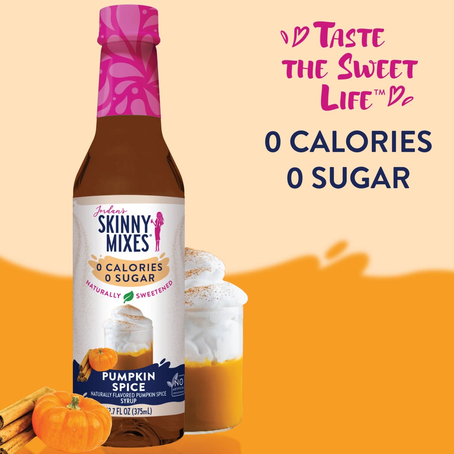 Skinny Mixes Naturally Sweetened Pumpkin Spice Syrup - 375ml