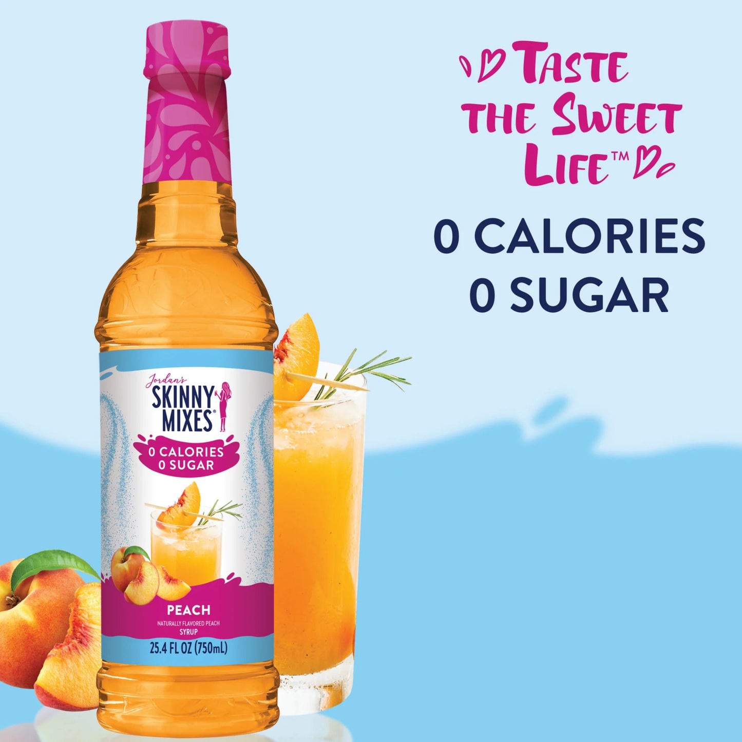 Skinny Mixes Sugar Free Peach Syrup