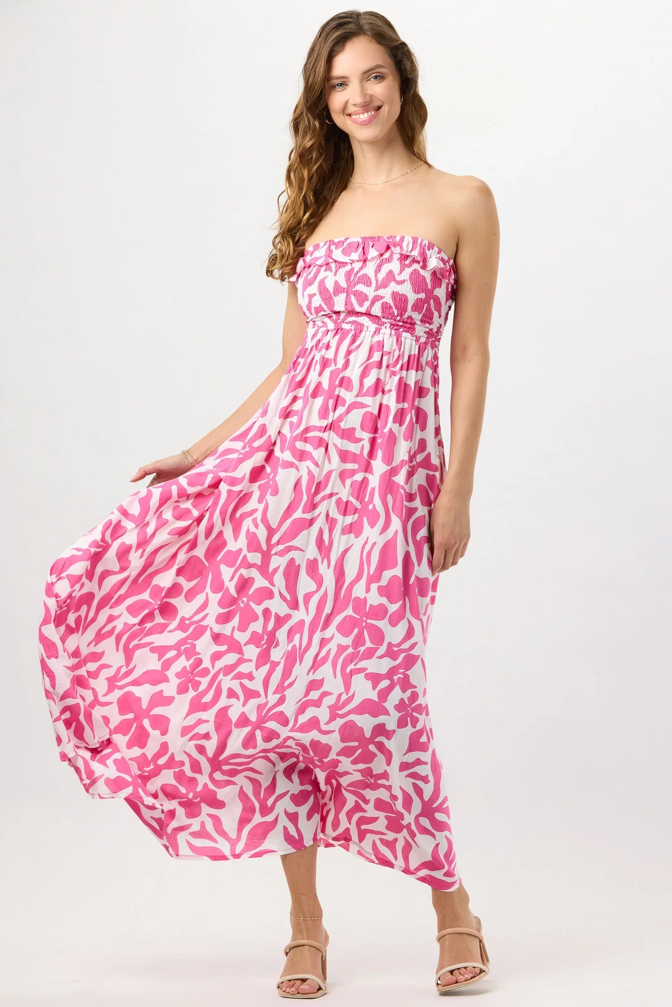 Tiare Hawaii Pearl Maxi Dress - Bora Bora Guava