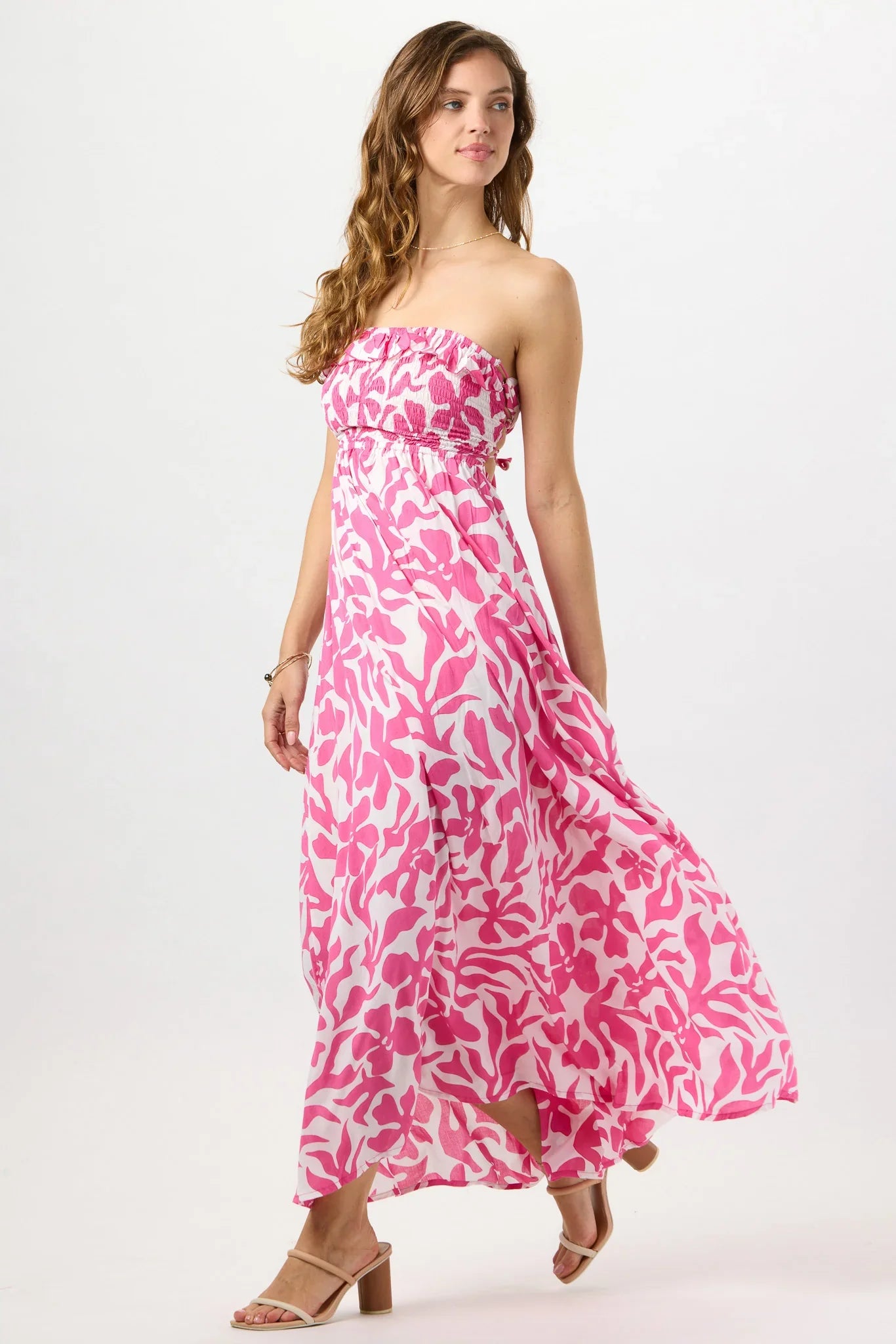 Tiare Hawaii Pearl Maxi Dress - Bora Bora Guava