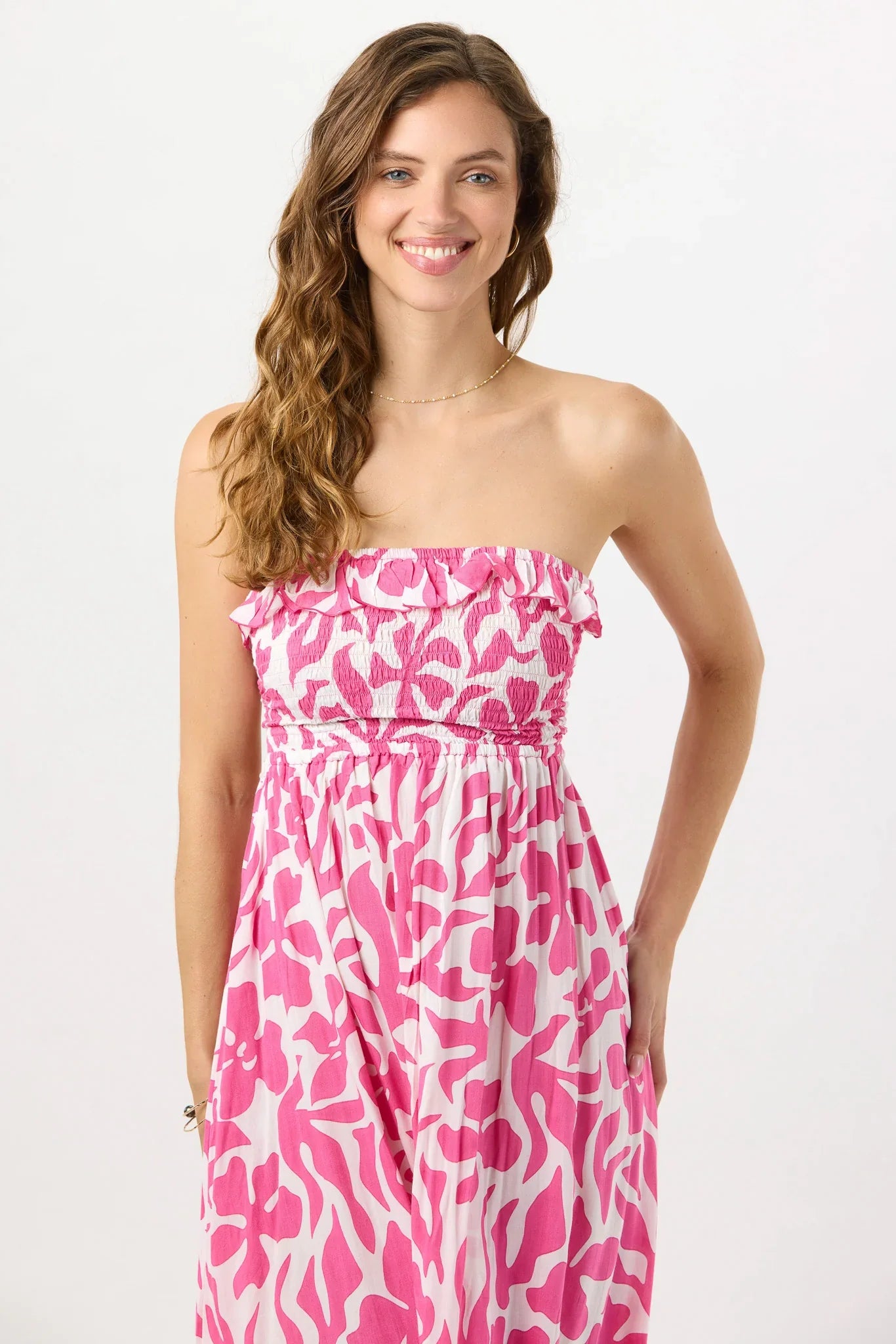 Tiare Hawaii Pearl Maxi Dress - Bora Bora Guava