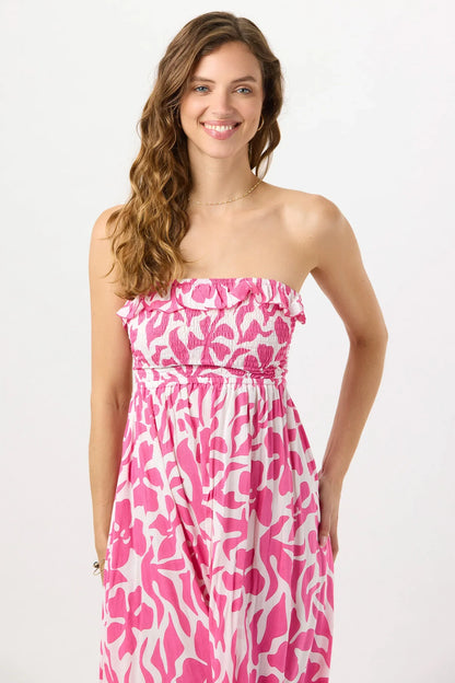 Tiare Hawaii Pearl Maxi Dress - Bora Bora Guava