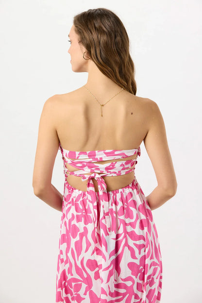 Tiare Hawaii Pearl Maxi Dress - Bora Bora Guava