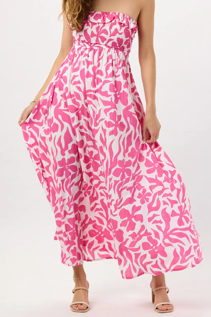 Tiare Hawaii Pearl Maxi Dress - Bora Bora Guava
