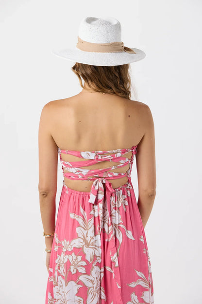 Tiare Hawaii Pearl Maxi Dress - Lily Hot Pink