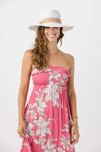 Tiare Hawaii Pearl Maxi Dress - Lily Hot Pink