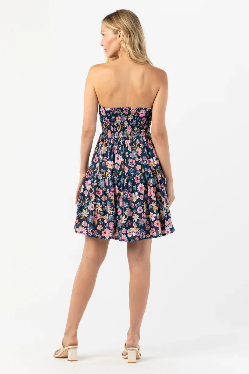 Tiare Hawaii Perth Mini Dress - Wildflowers Navy