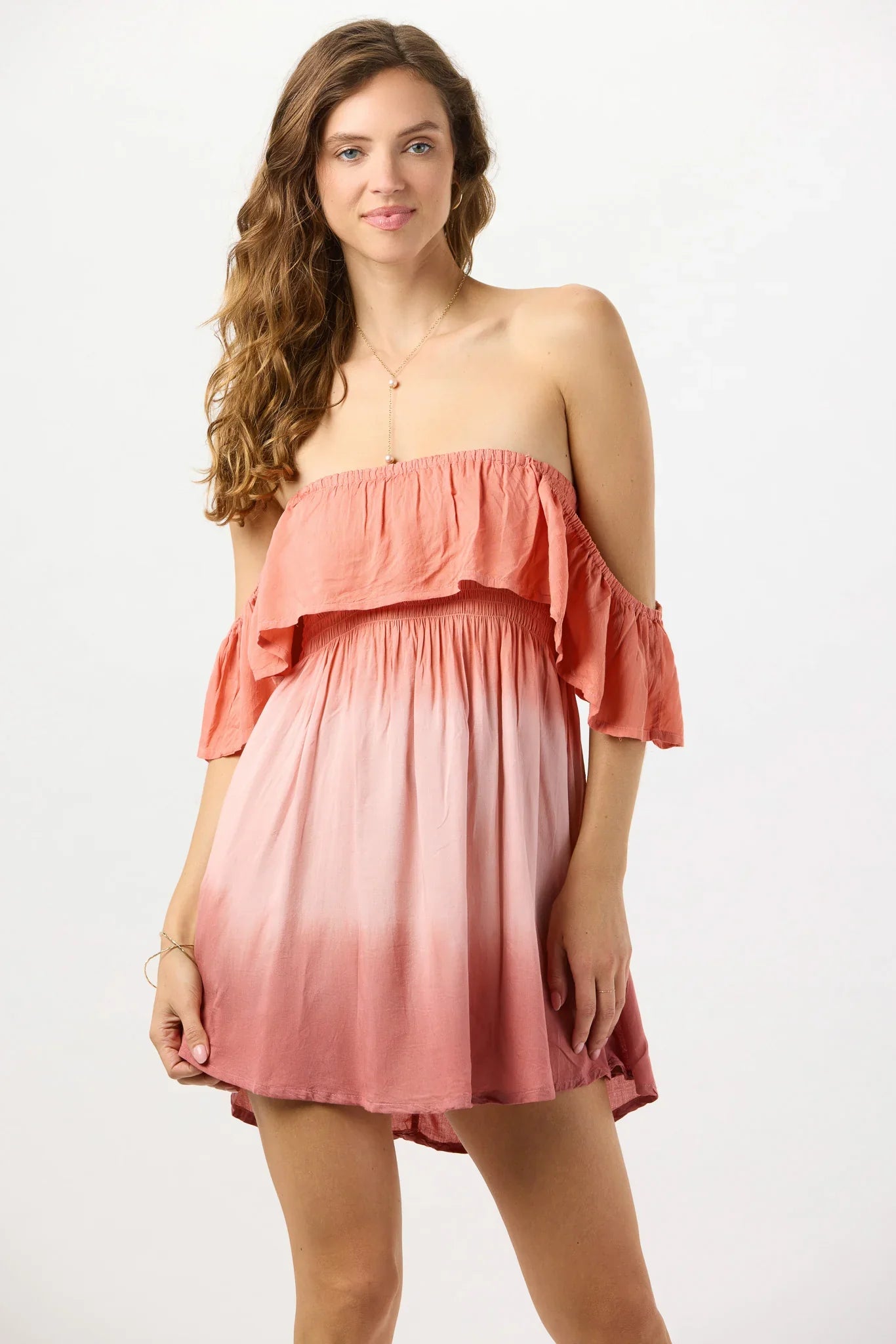 Tiare Hawaii Pink Sand Mini Dress - Coral Rouge Ombre