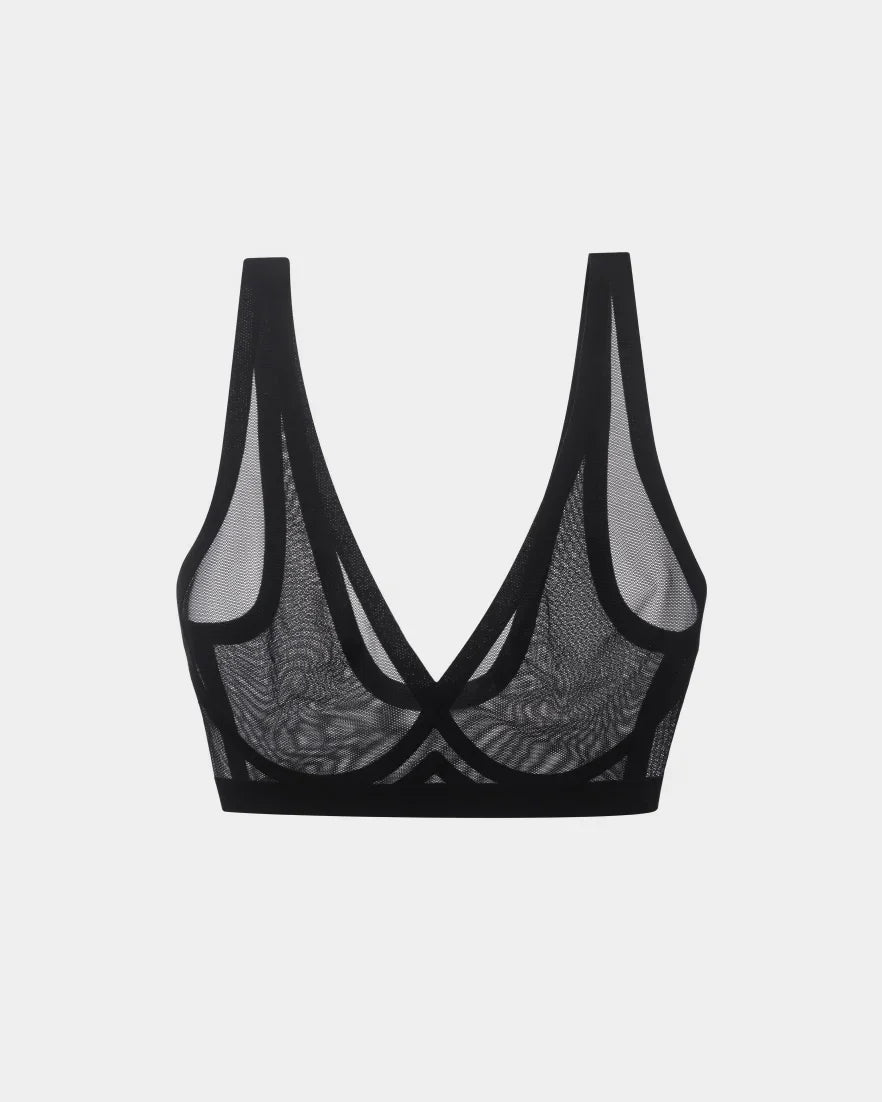 EBY Sheer Bralette - Black