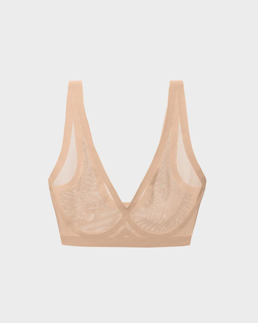EBY Sheer Bralette - Champagne