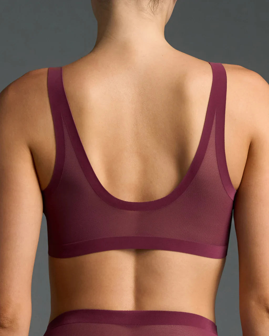 EBY Sheer Bralette - Grape Wine