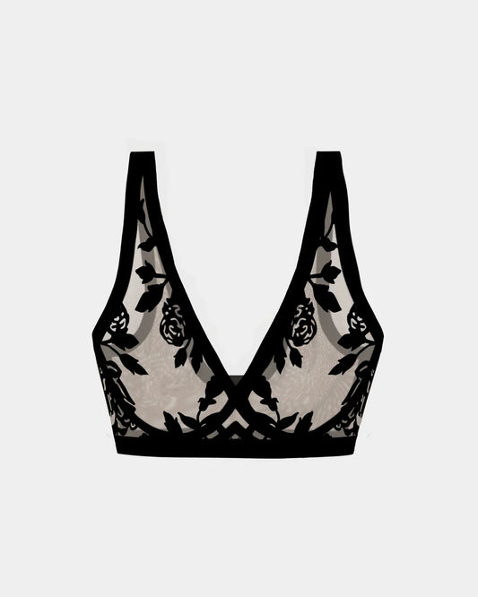 EBY Sheer Bralette - Madam Noir