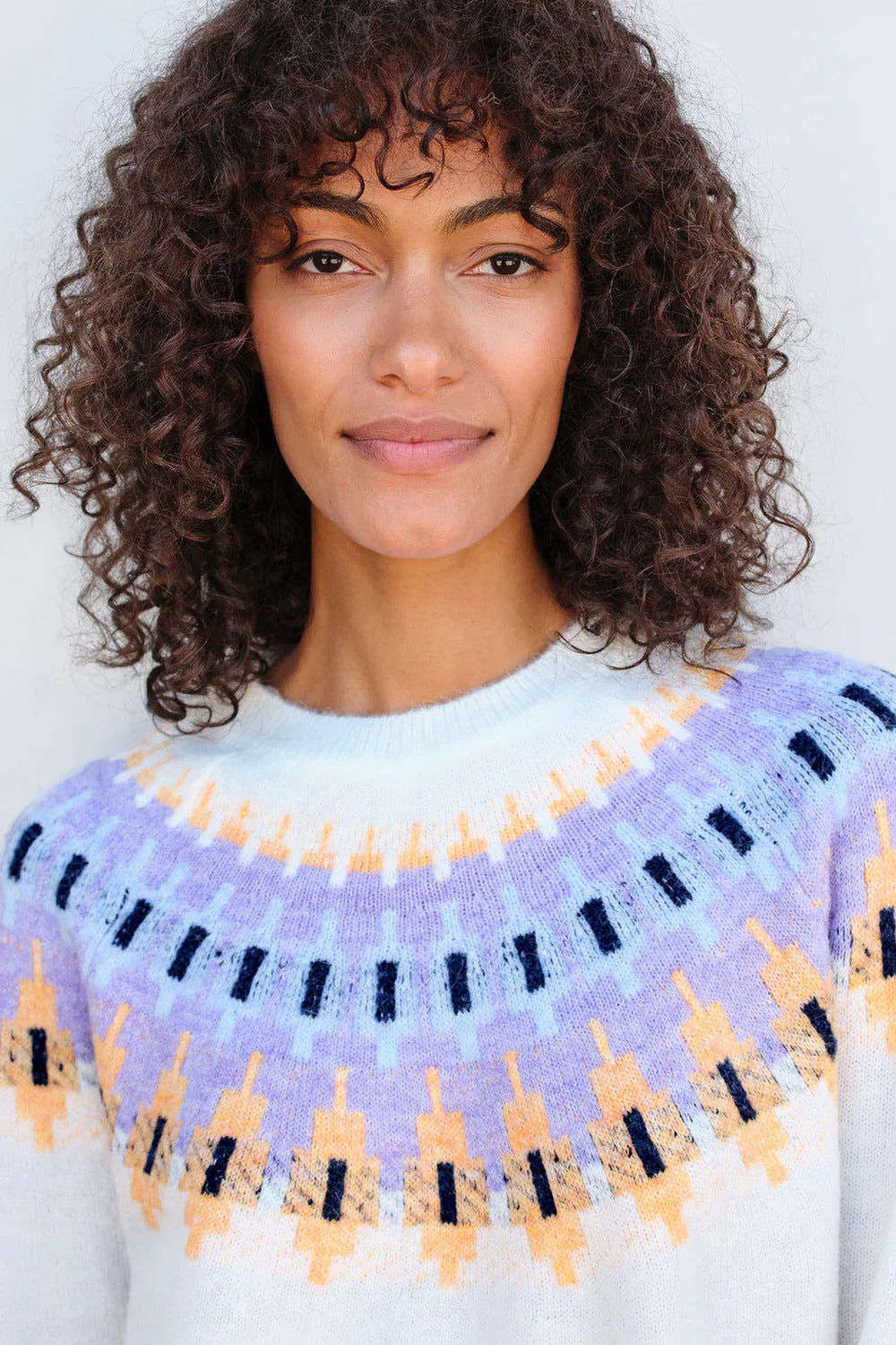 BAILEY/44 Women's Sundry FairIsle Crew Sweater in Cream