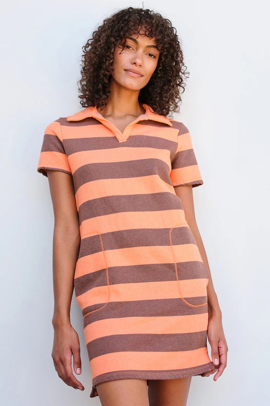 BAILEY/44 Women's Sundry Stripe Mini Polo Dress in Sorbet