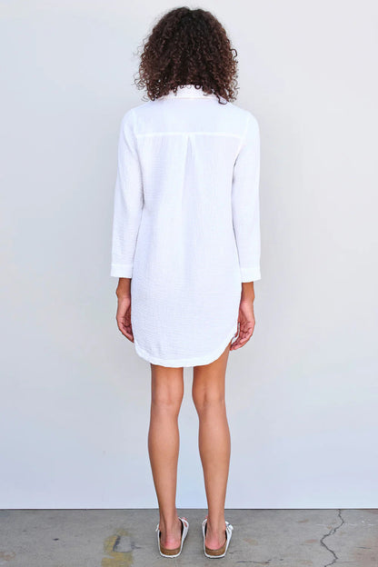 BAILEY/44 Women's Sundry Mini Lace Up Dress in White