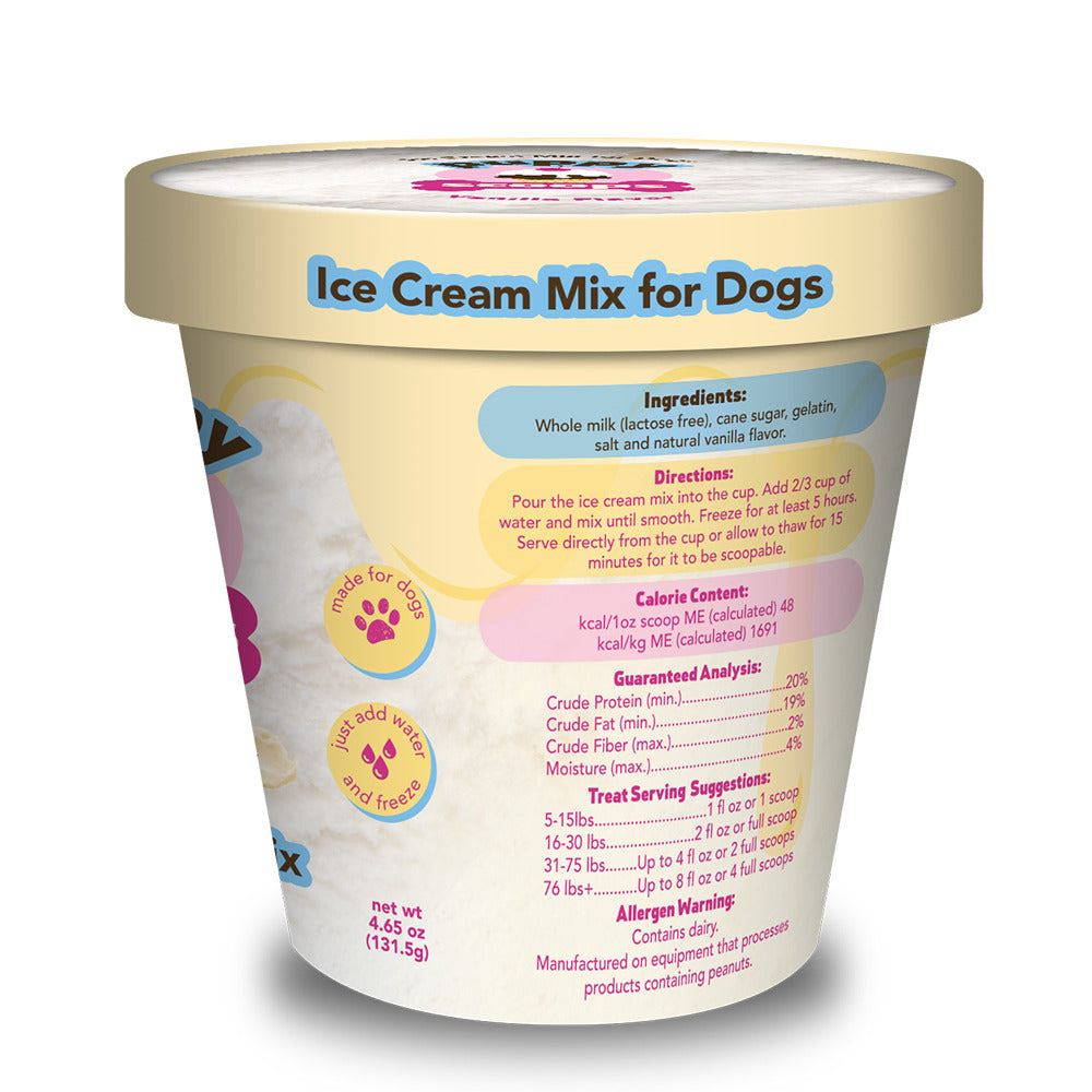 Puppy Cake Puppy Scoops Ice Cream Mix - Vanilla, Pint Size, 4.65 oz