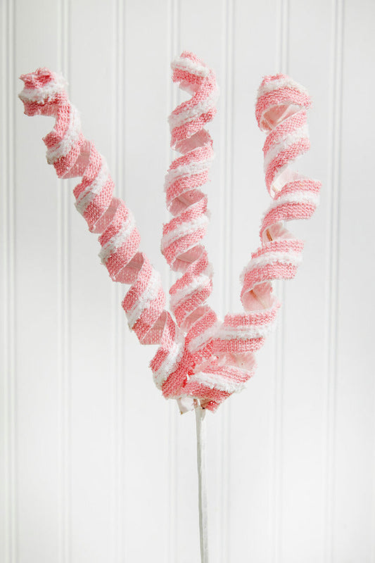 Decorator's Warehouse 19" Pink and White Twist Spray