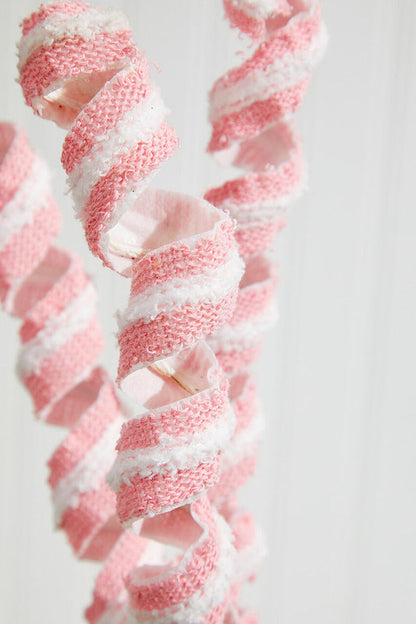 Decorator's Warehouse 19" Pink and White Twist Spray