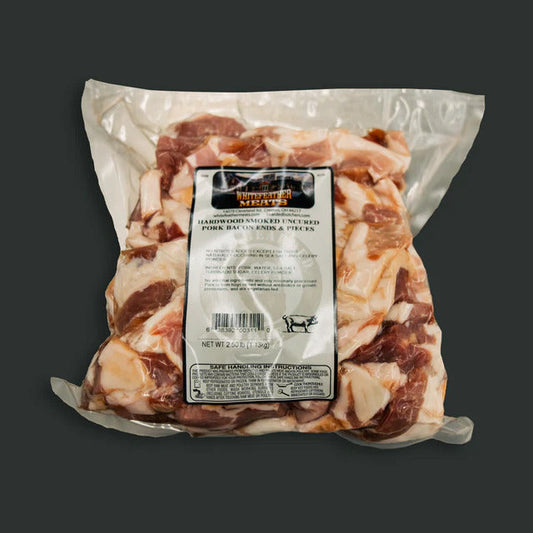 The Bearded Butchers Hardwood Smoked Pork Bacon Pieces 2.5lb Pack