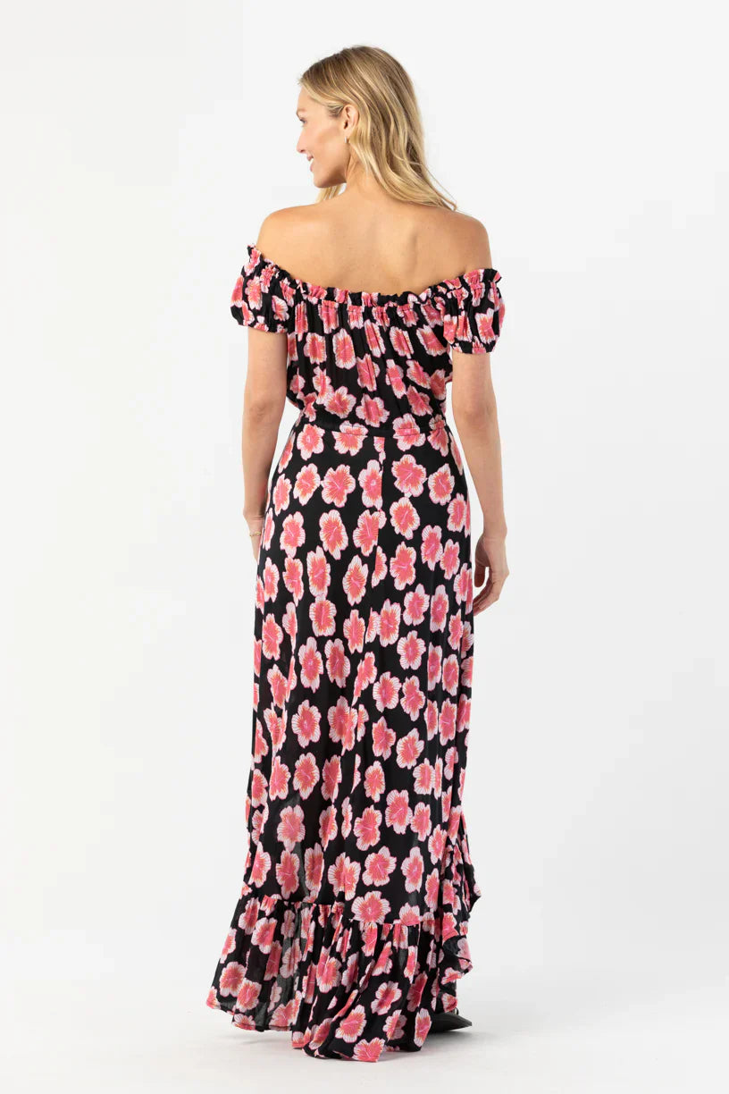Tiare Hawaii Riviera Maxi Dress - Lanai Floral Black
