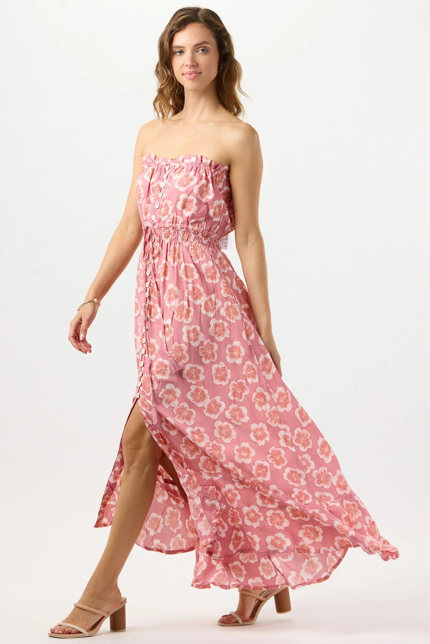 Tiare Hawaii Ryden Maxi Dress - Lanai Floral Mauve