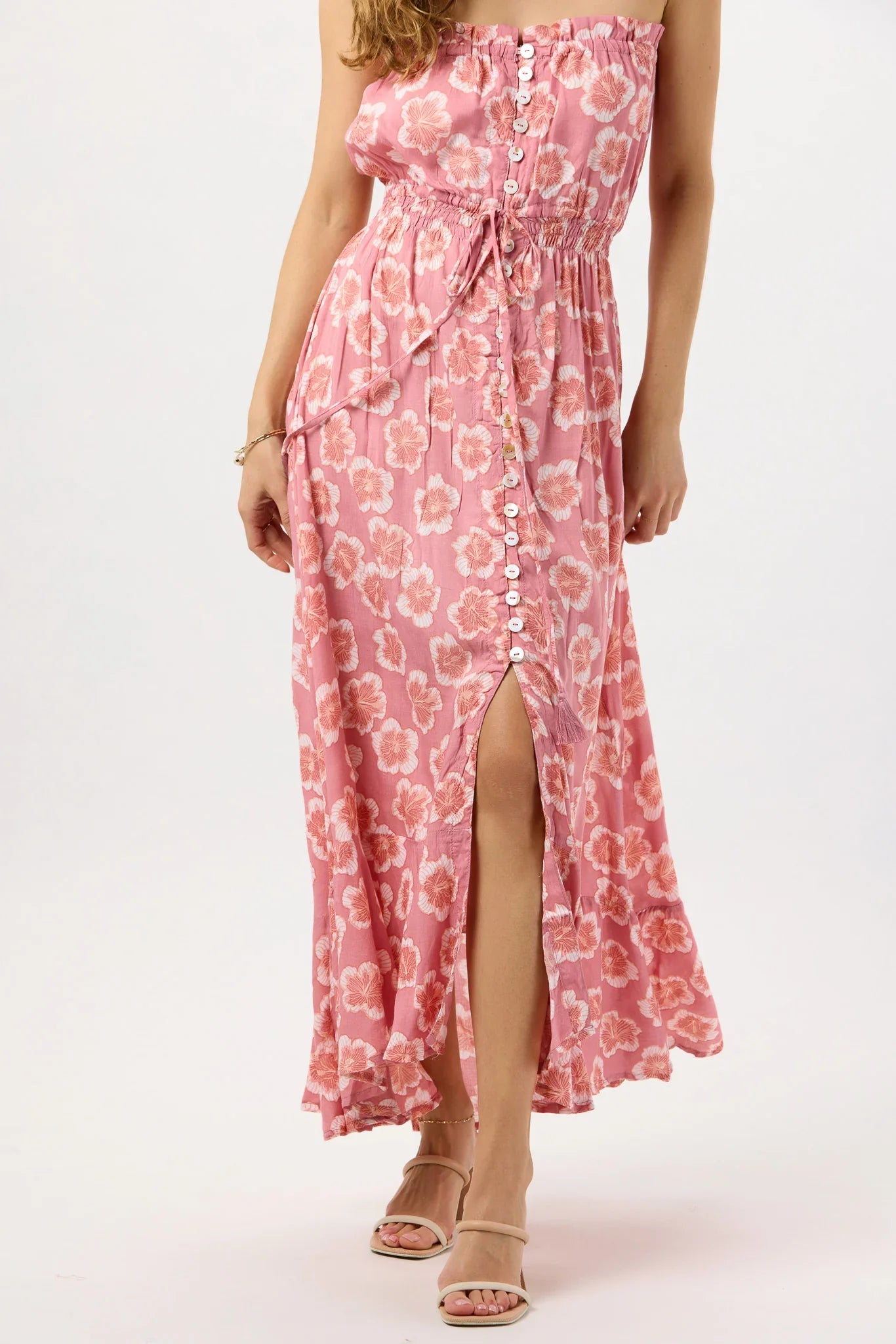 Tiare Hawaii Ryden Maxi Dress - Lanai Floral Mauve