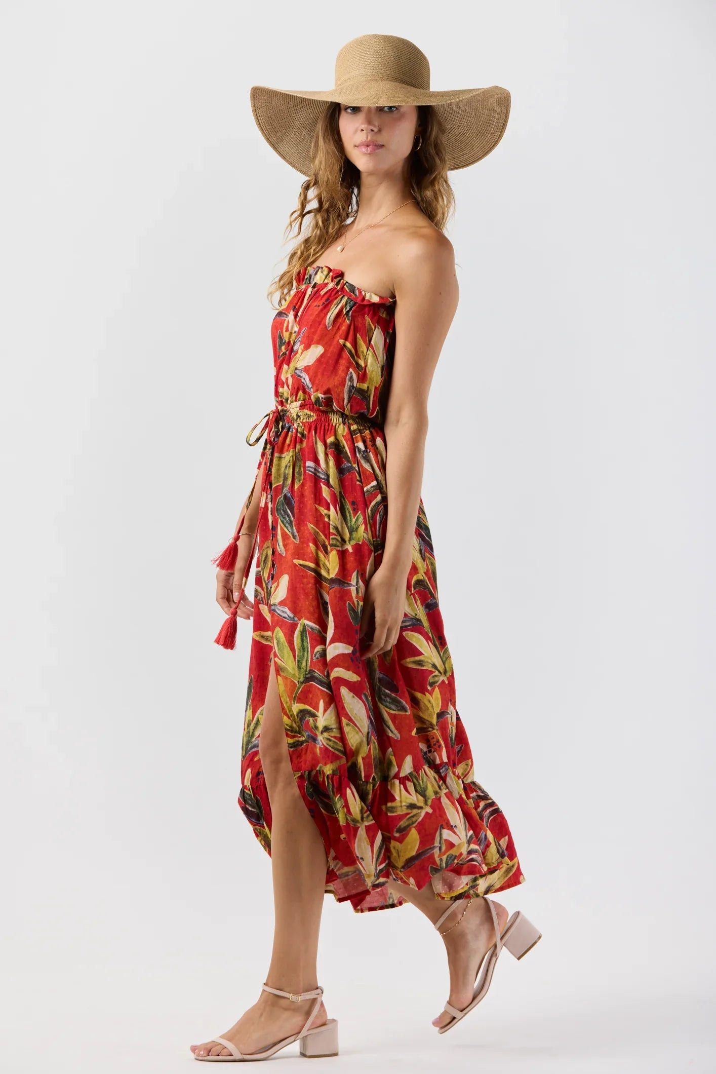 Tiare Hawaii Ryden Maxi Dress Naturals - Safari Rust