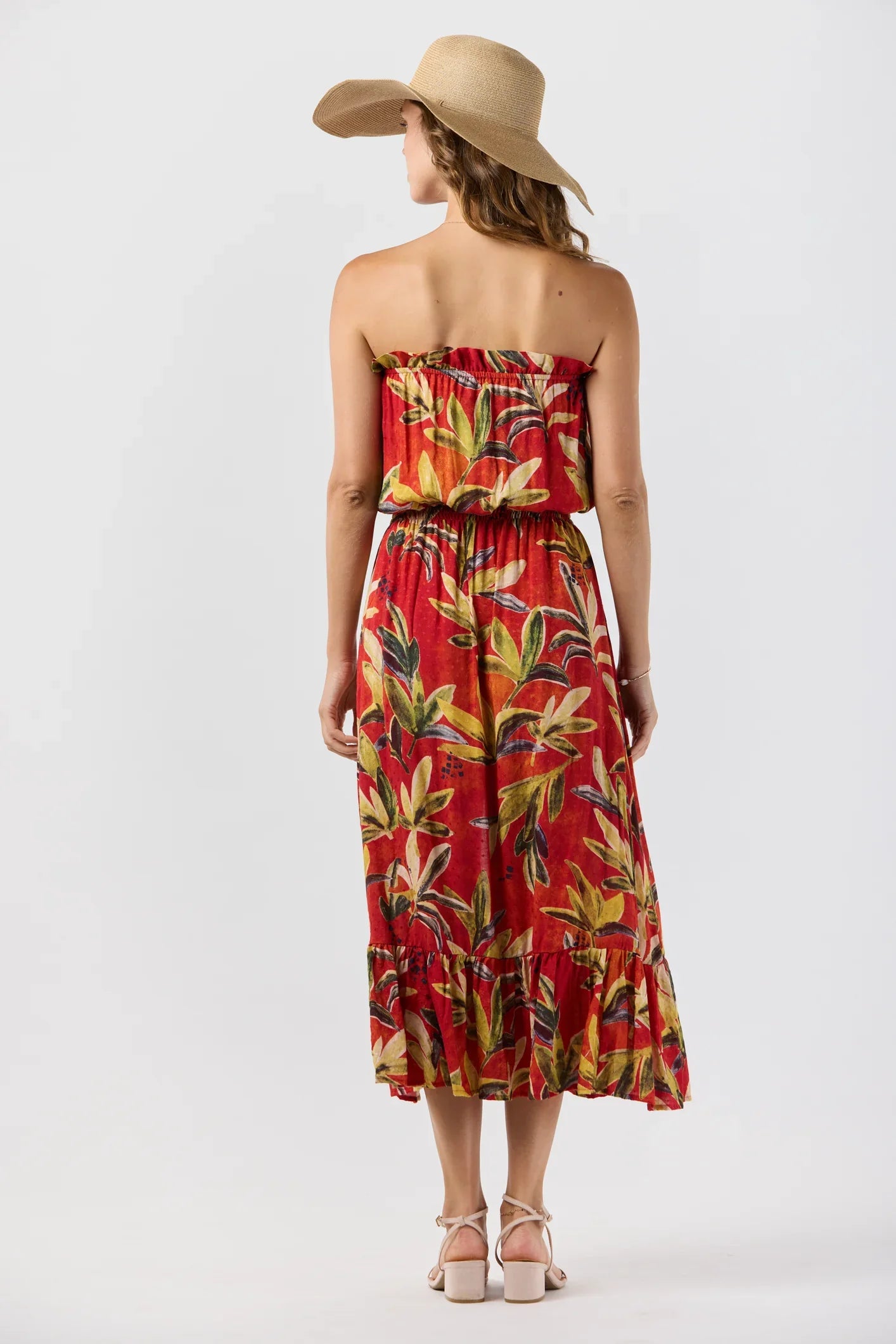 Tiare Hawaii Ryden Maxi Dress Naturals - Safari Rust