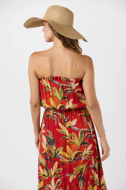 Tiare Hawaii Ryden Maxi Dress Naturals - Safari Rust