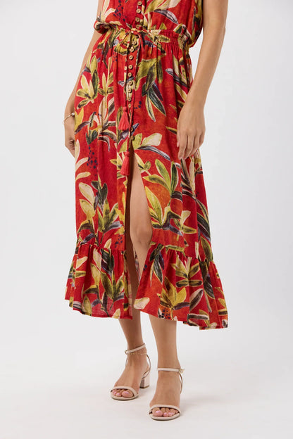 Tiare Hawaii Ryden Maxi Dress Naturals - Safari Rust