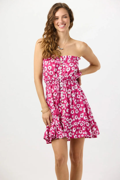 Tiare Hawaii Ryden Mini Dress - Bali Isle Berry