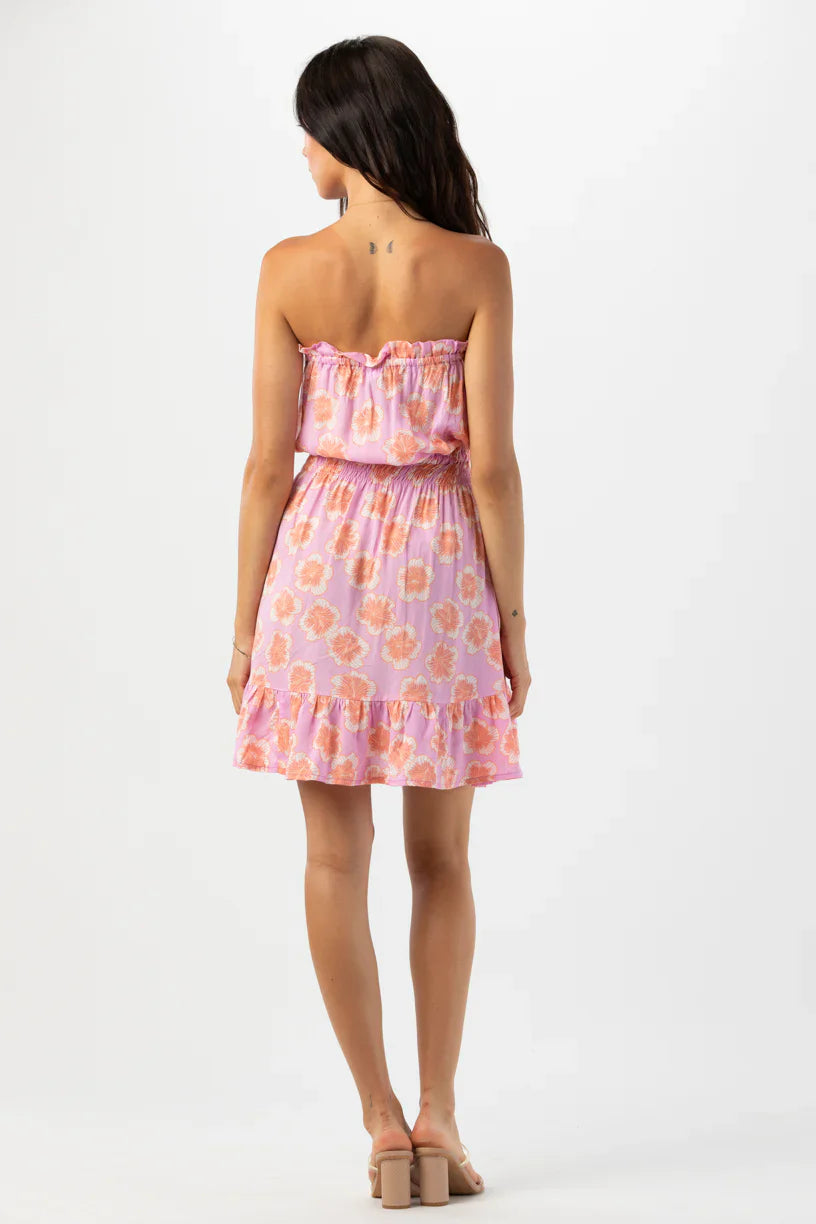Tiare Hawaii Ryden Mini Dress -  Lanai Floral Violet
