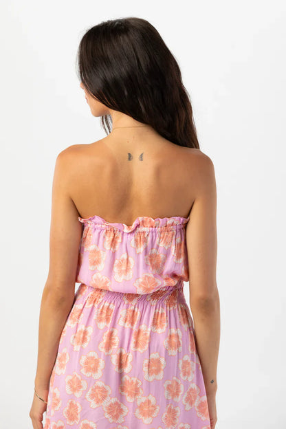 Tiare Hawaii Ryden Mini Dress -  Lanai Floral Violet