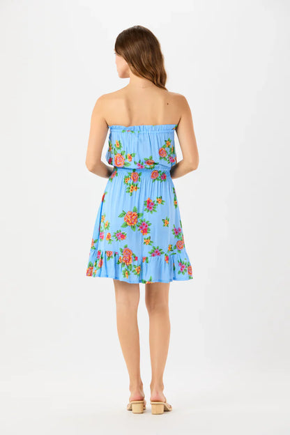 Tiare Hawaii Ryden Mini Dress -   Vintage Hawaiian Blue