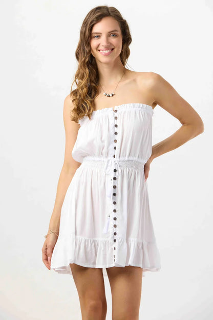 Tiare Hawaii Ryden Mini Dress - White
