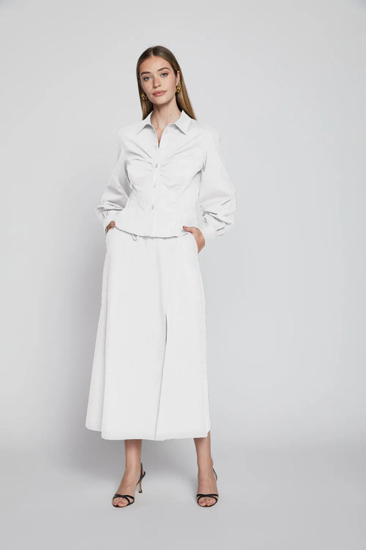 BAILEY/44 Women's Bailey 44 Westley Poplin Top in White