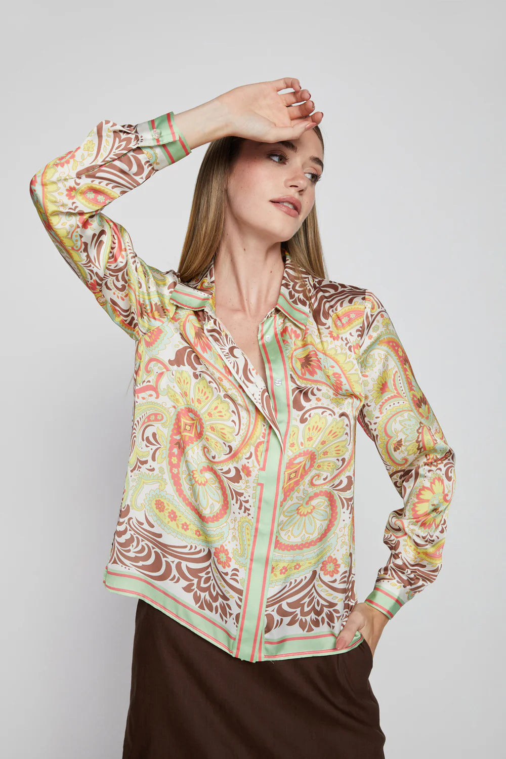 BAILEY/44 Women's Bailey 44 Leni Print Top in Scarf Print