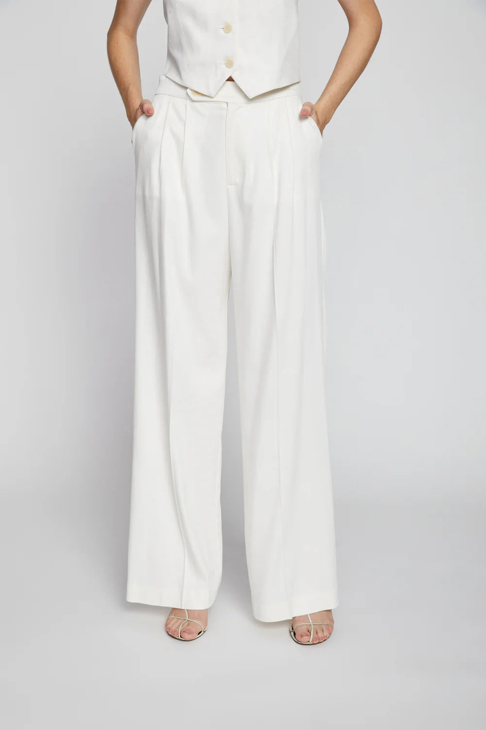 BAILEY/44 Women's Bailey 44 Cleo Twill Pants in Creme