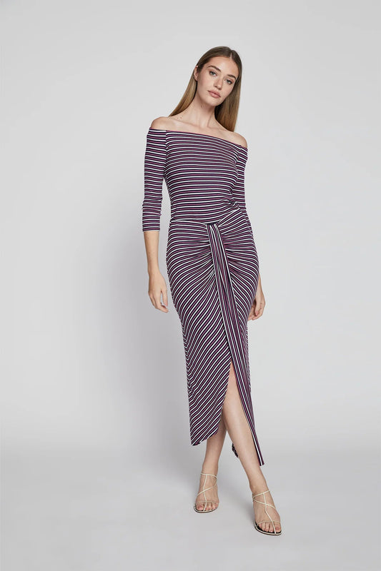 BAILEY/44 Women's Bailey 44 Chrissie Stripe Skirt in Deep Sea Stripe