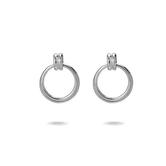 ARGENTO VIVO THE DOUBLE DOOR KNOCKER HOOP