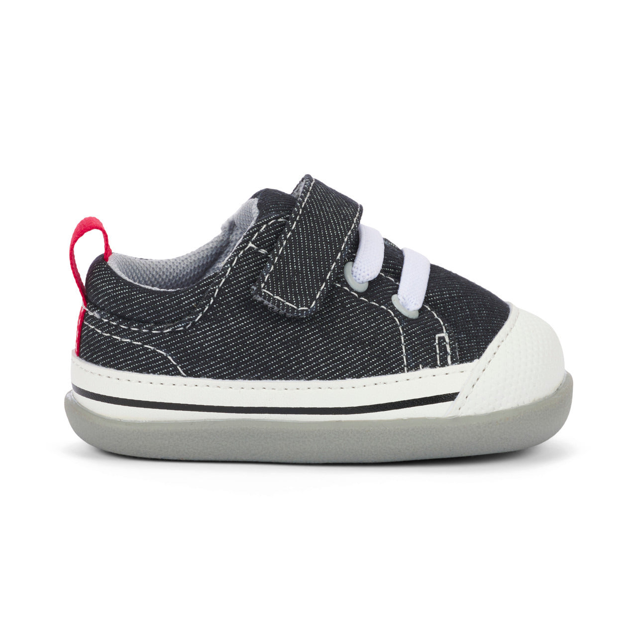 See Kai Run Boy's Stevie (First Walker) Black Denim