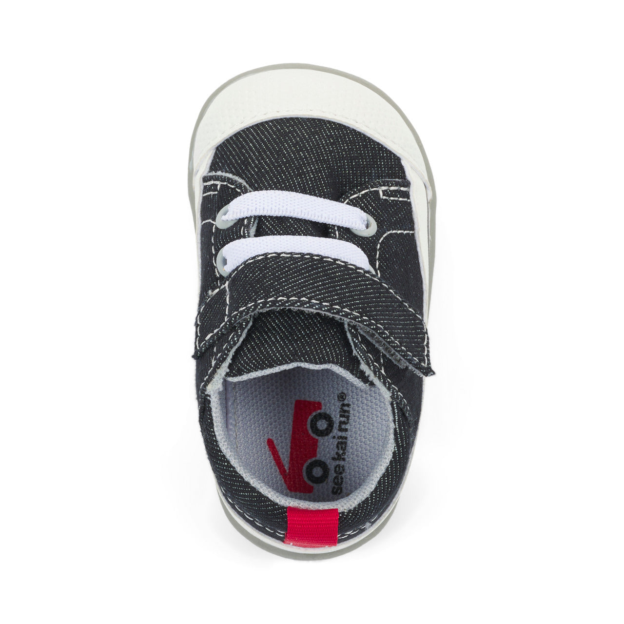 See Kai Run Boy's Stevie (First Walker) Black Denim