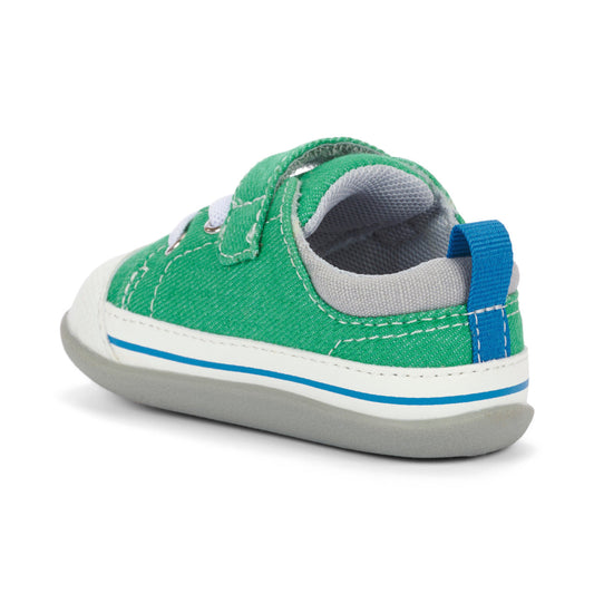 See Kai Run Boy's Stevie II (First Walker) Green Denim