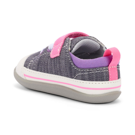 See Kai Run Girl's Stevie (First Walker) Gray/Pink