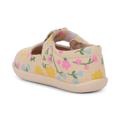 See Kai Run Girl's Bianca Mini (First Walker) Oatmeal/Floral