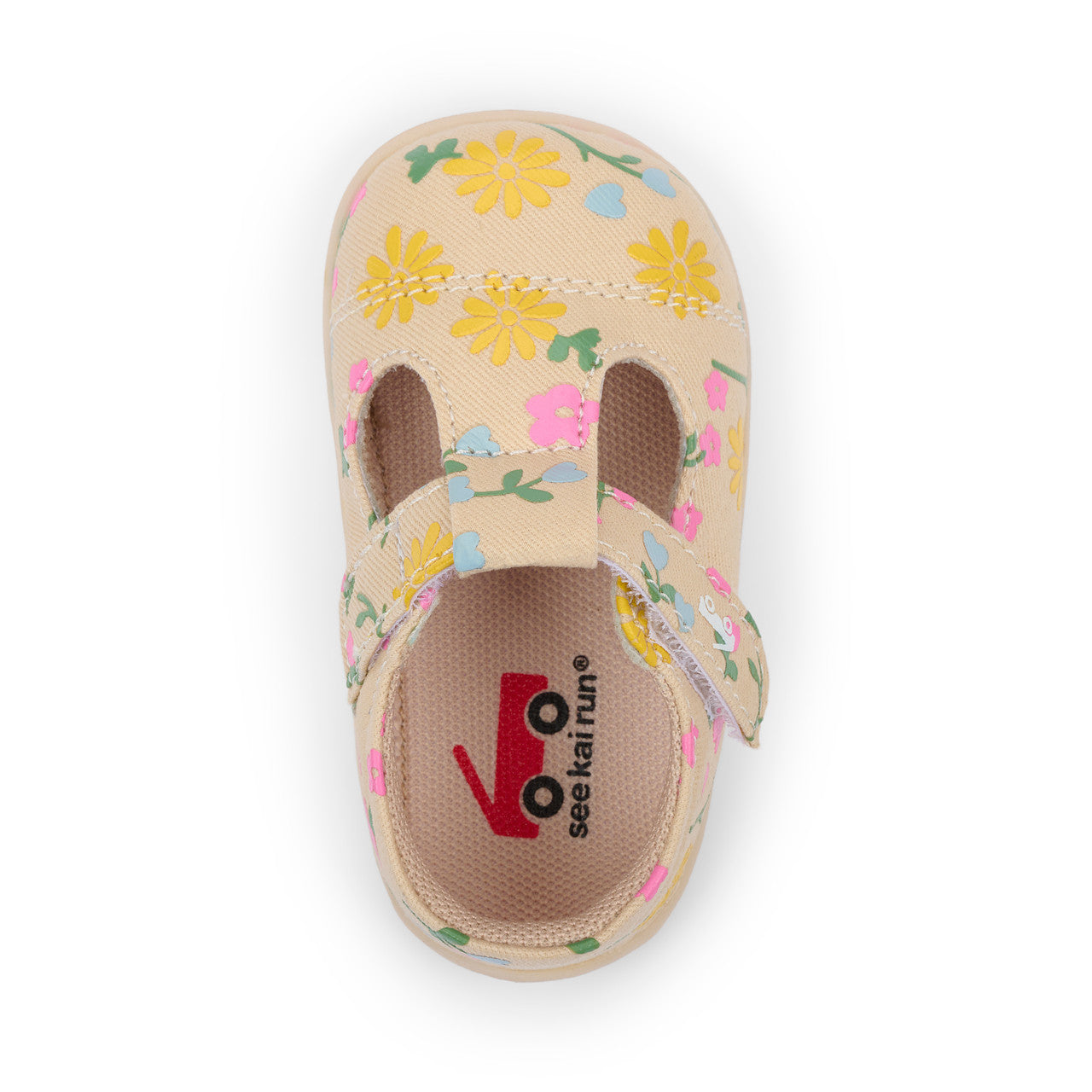See Kai Run Girl's Bianca Mini (First Walker) Oatmeal/Floral